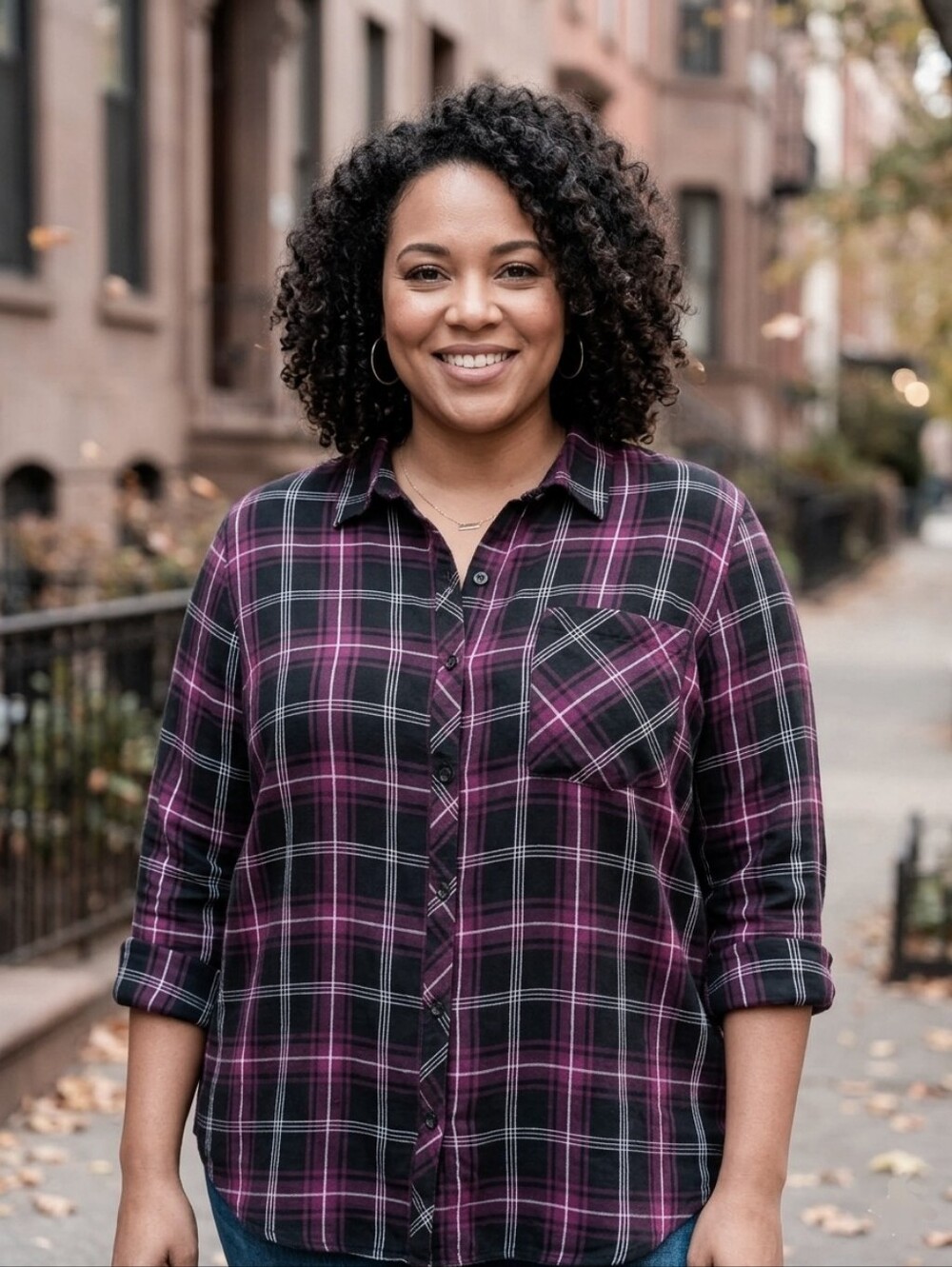 Plus Size Plaid Top Size 3X